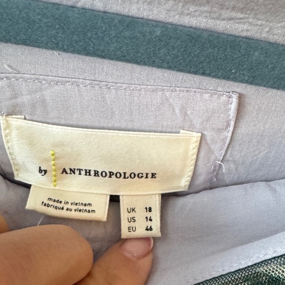 Anthropologie Asymmetrical Floral Skirt - Pink and Cream - Picture 5 of 6